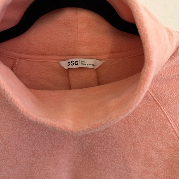 Pink Funnel Neck Fleece Pullover - Picture 3 of 6